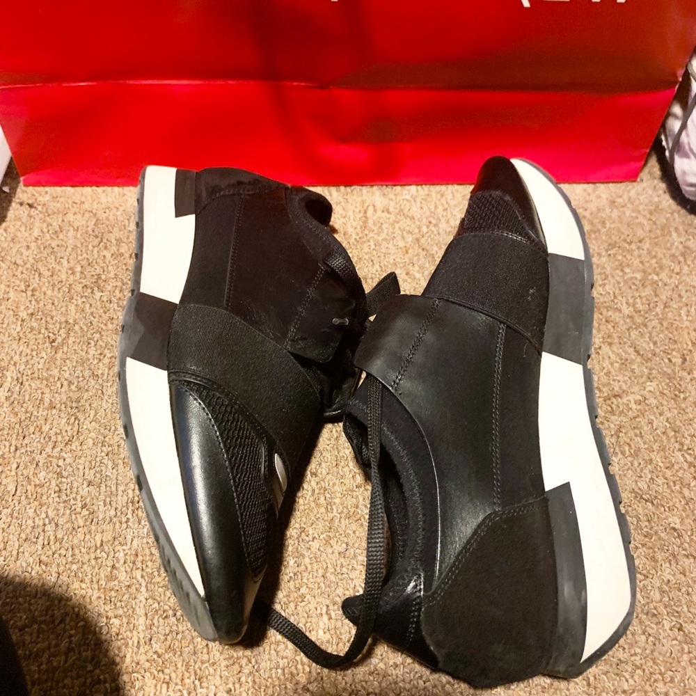 LIGHTLY WORN BALENCIAGA RACE RUNNERS.